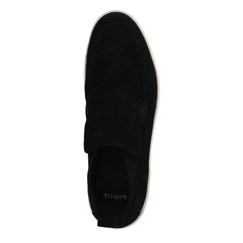 Manfield Zwarte suède boots^Heren Boots