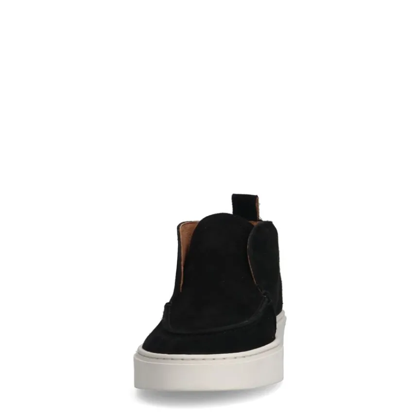 Manfield Zwarte suède boots^Heren Boots