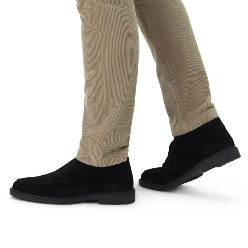 Manfield Zwarte suède boots^Heren Boots