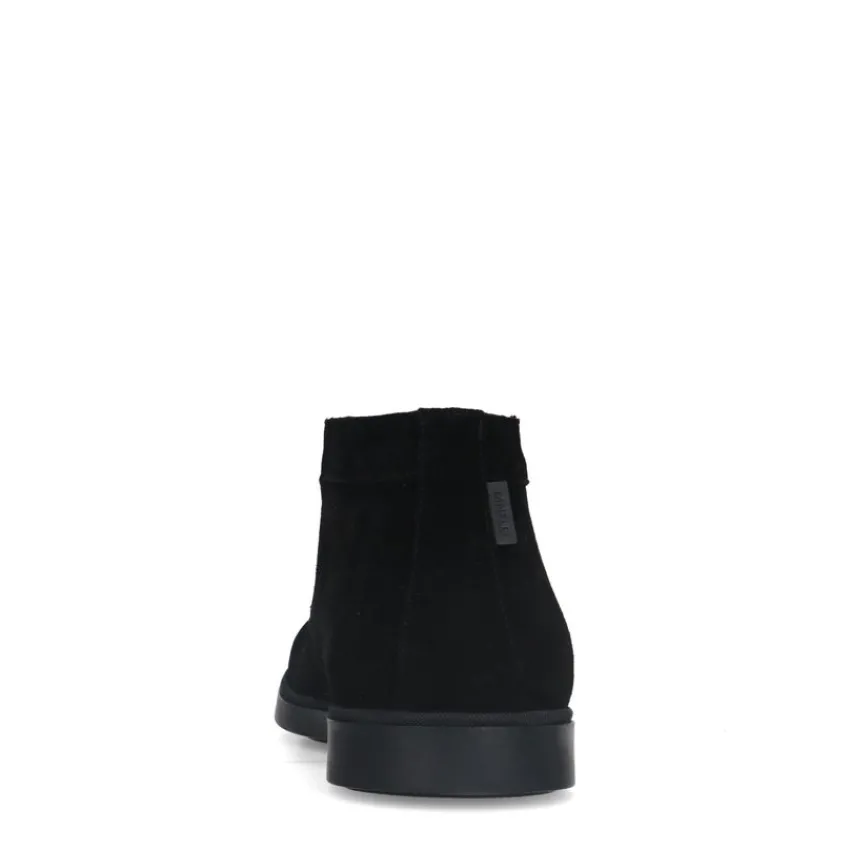 Manfield Zwarte suède boots^Heren Boots