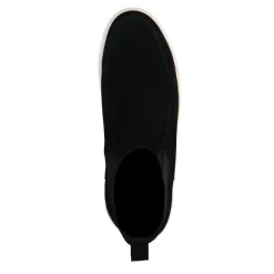 Manfield Zwarte suède chelsea boots^Heren Boots