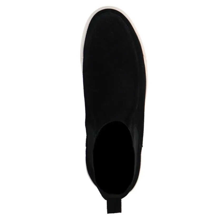 Manfield Zwarte suède chelsea boots^Heren Boots