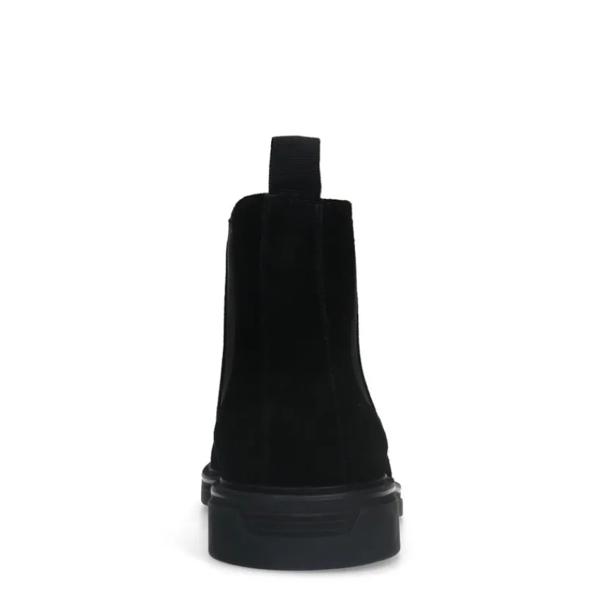 Manfield Zwarte suède chelsea boots^Heren Boots