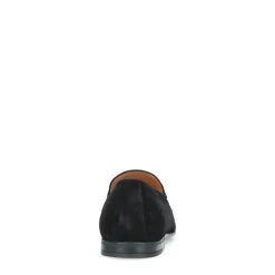 Manfield Zwarte suède loafers^Heren Loafers