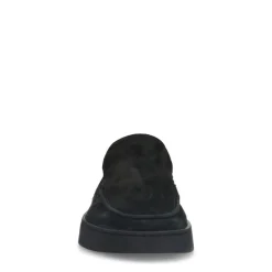 Manfield Zwarte suède loafers^Heren Loafers