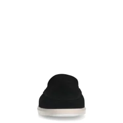 Manfield Zwarte suède loafers^Heren Loafers