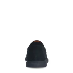 Manfield Zwarte suède loafers^Heren Loafers