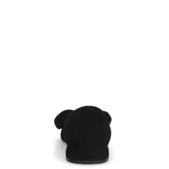 Manfield Zwarte suède loafers met strik^DAMES Loafers