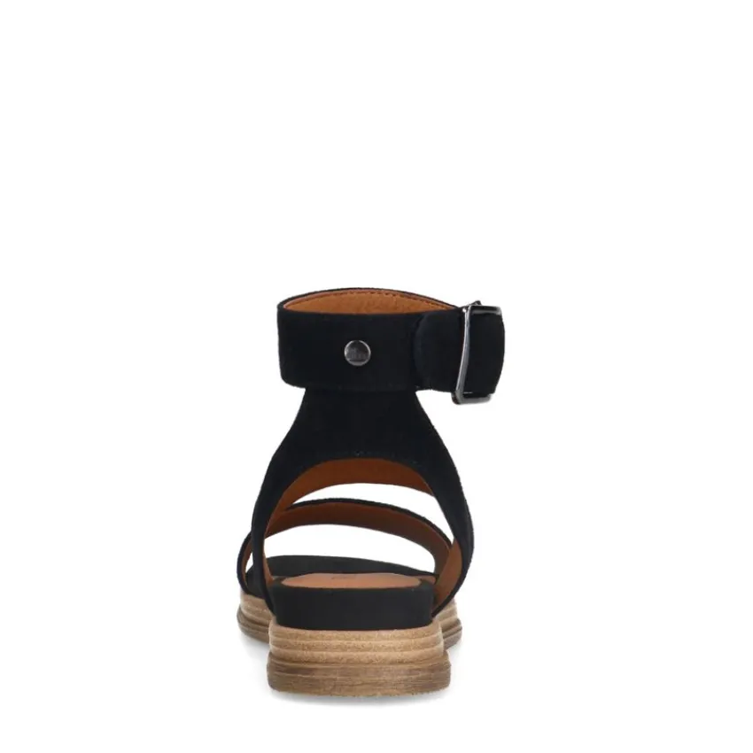 No Stress Zwarte suède plateau sandalen^DAMES Sandalen