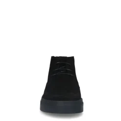 Manfield Zwarte suède veterschoenen^Heren Veterschoenen